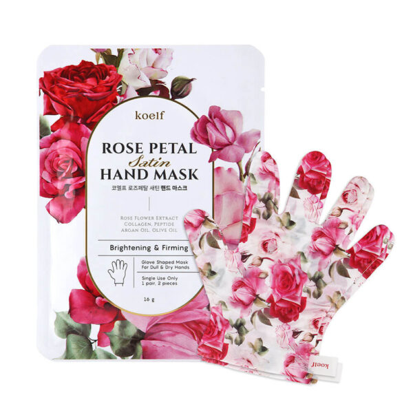 Rose Petal Satin Hand Mask